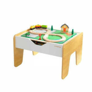 2-in-1 Activity Table In Gray and White With Board