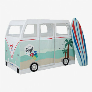 Role Play Surf Bus Play Tent for Kids - Surfboard included