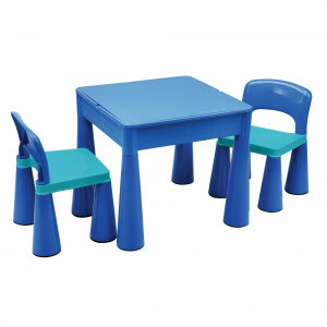 5 in 1 Multipurpose Activity Table & 2 Chairs – Blue - Liberty House Toys (899B)