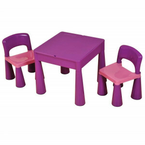 5 in 1 Multipurpose Activity Table & 2 Chairs – Purple - Liberty House Toys (899V)