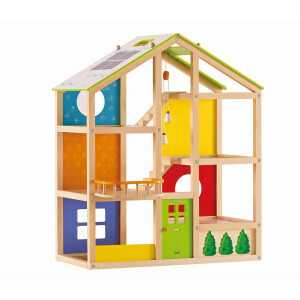 Wooden dollhouse All Season (furnished) - Hape (E3401)