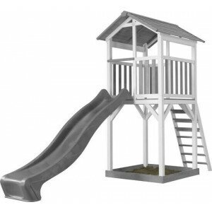 AXI Beach Tower Play Tower Gray / white - Gray Slide