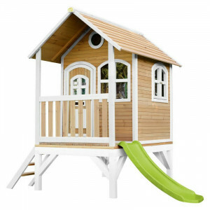 AXI Classic Tom Playhouse Brown / White - Lime Green Slide