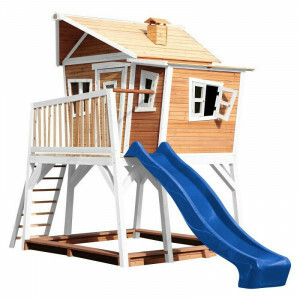 AXI Crooked Max Playhouse Brown / White - Blue Slide