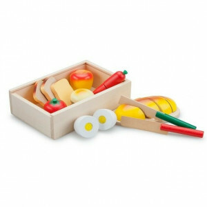 Wooden Breakfast Cutting Set in a Box - New Classic Toys (0580)