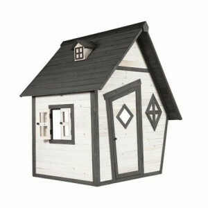 Wooden Playhouse Cabin (gray / white) - Sunny (C050.003.00)