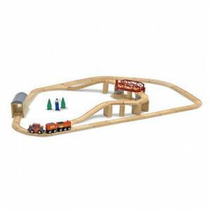 Wooden Swivel Bridge Train Set - Melissa & Doug (10704)