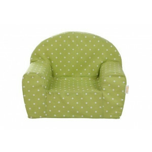 Gepetto Childrens' Armchair -  Lime Green with White Dots 05.07.06.00-gr