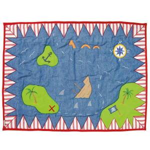 The pirate play tent Floor Quilt (small) - Win Green (PPFQK)