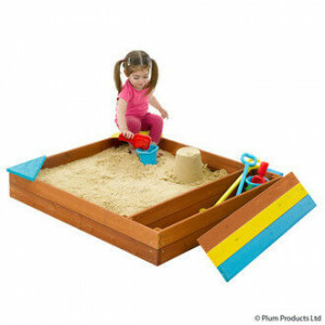 Store-it wooden sandbox - Plum